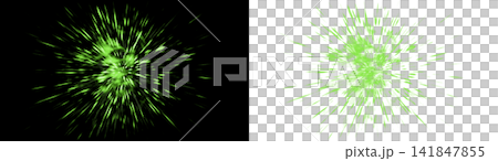 Green energy burst light effect PNG , isolated on transparent background Green energy burst light effect PNG , isolated on transparent background 141847855