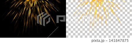Golden light rays explosion with glitter dust PNG , isolated on transparent background Golden light rays explosion with glitter dust PNG , isolated on transparent background 141847875