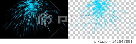Bright blue fireworks light burst effect PNG , isolated on transparent background Bright blue fireworks light burst effect PNG , isolated on transparent background 141847891