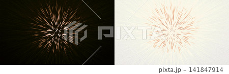 Golden light burst explosion hyperspace speed effect overlay PNG , isolated on transparent background 141847914