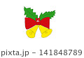 かわいいクリスマスのベルのイラスト 141848789