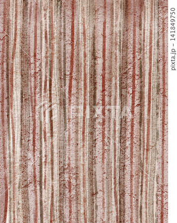 Striped Watercolor Background with Hand Painted Lines 141849750