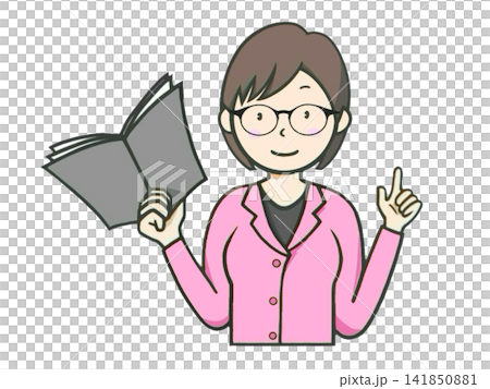 在學校教課的女教師。 在學校教課的女教師。 141850881