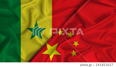 Bilateral relations between Senegal and China. Flag of Senegal and China Bilateral relations between Senegal and China. Flag of Senegal and China 141851017