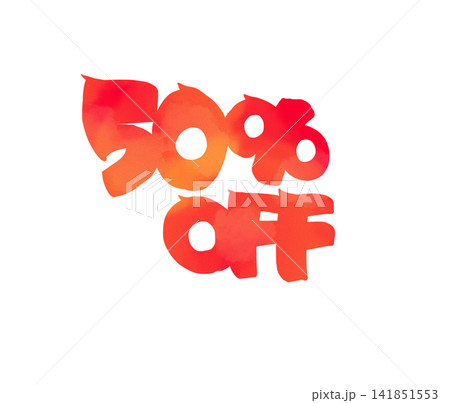 POPに使える50%offの文字 POPに使える50%offの文字 141851553
