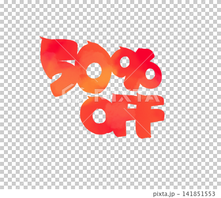 POPに使える50%offの文字 POPに使える50%offの文字 141851553