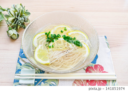 冷かけレモンそうめん 冷かけレモンそうめん 141851974