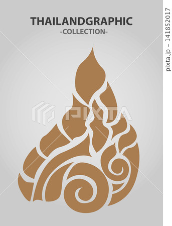 Vector element ethnic decorative ornament ethnic thai illustration 141852017