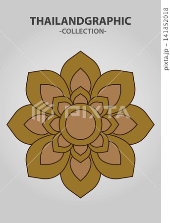 Vector element ethnic decorative ornament ethnic thai illustration 141852018