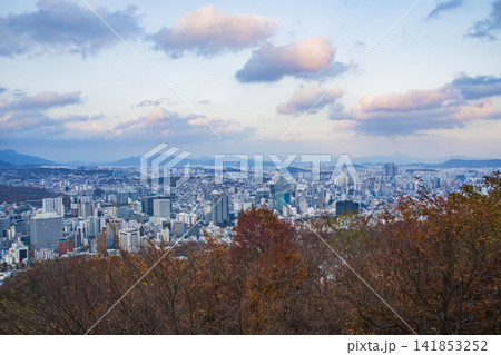 ソウルのソウルタワー近辺の風景 ソウルのソウルタワー近辺の風景 141853252