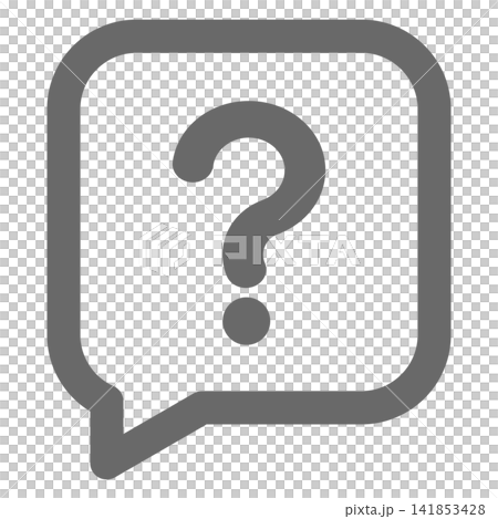 Simple vector, question mark, speech bubble. Simple vector, question mark, speech bubble. 141853428