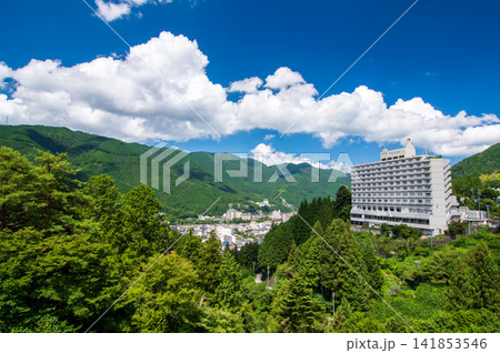 夏の下呂温泉街《岐阜県 下呂市》 141853546