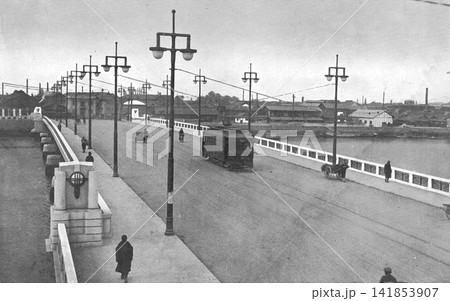 古写真 1931-1933年 原爆投下前の広島 御幸橋 古写真 1931-1933年 原爆投下前の広島 御幸橋 141853907