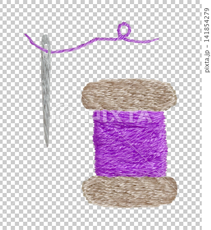 [Needle and thread set] Hand embroidery illustration material 141854279