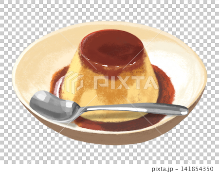Pudding (with spoon) Pudding (with spoon) 141854350