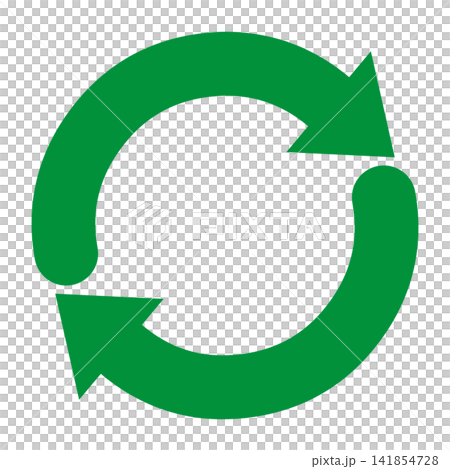 Circular arrow: A circular arrow with two green arcs. Circular arrow: A circular arrow with two green arcs. 141854728