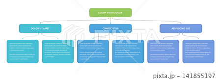 Three-Level Organizational Hierarchy Structure Infographic Template Three-Level Organizational Hierarchy Structure Infographic Template 141855197