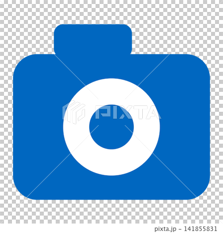 写真のカメラ 青いレンズ付きカメラ 写真のカメラ 青いレンズ付きカメラ 141855831