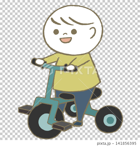 一個騎三輪車的孩子 一個騎三輪車的孩子 141856395