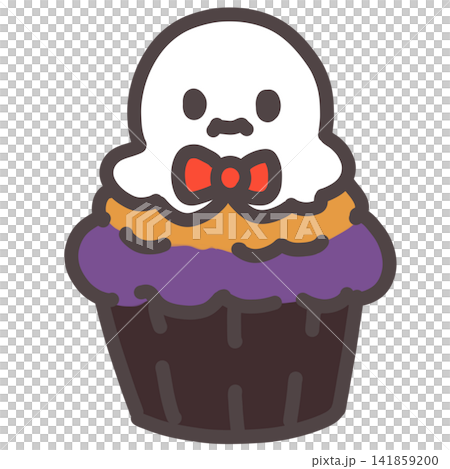 Ghost cupcakes, red bow tie 141859200
