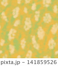 Seamless abstract soft dot pattern with pale yellow shapes on green and golden yellow background illustration. 141859526