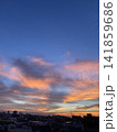 真っ赤な夕焼け 141859686