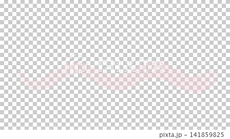 淡粉紅色手繪波浪線，極簡主義裝飾元素，可用於分隔空間。 141859825