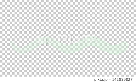 淺綠色手繪波浪線，極簡主義裝飾元素，用於分隔空間。 141859827