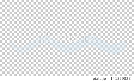 Pale blue hand-drawn wavy lines, minimalist decorative element for dividing spaces. 141859828