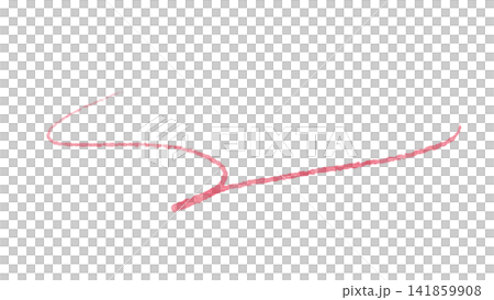 Thin pink hand-painted swoosh lines, elegant decorative accent material. Thin pink hand-painted swoosh lines, elegant decorative accent material. 141859908