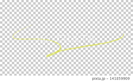 Thin, hand-painted yellow swoosh lines, elegant decorative accent material. Thin, hand-painted yellow swoosh lines, elegant decorative accent material. 141859909