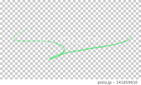 Thin, hand-painted green swoosh lines, elegant decorative accent material. Thin, hand-painted green swoosh lines, elegant decorative accent material. 141859910