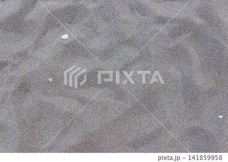 Texture of black volcanic sand for background 141859958