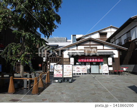 江東区の豊洲 千客万来(食楽棟「豊洲場外市場」の2階にある豊洲目抜き大通りの木戸門付近) 江東区の豊洲 千客万来(食楽棟「豊洲場外市場」の2階にある豊洲目抜き大通りの木戸門付近) 141860200