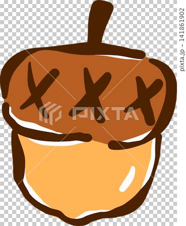 Hand Drawn Acorn Illustration 141861902