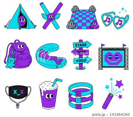 Festival and Party Icons Festival and Party Icons 141864260