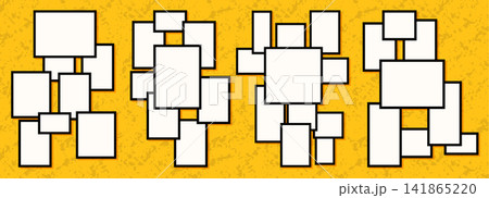 Picture photo layout for collage montage grid and scrapbook gallery frame. Border mosaic mood for vintage blank memory and album multiple vector. Bento backdrop photography for element design. Picture photo layout for collage montage grid and scrapbook gallery frame. Border mosaic mood for vintage blank memory and album multiple vector. Bento backdrop photography for element design. 141865220