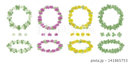 カラフルな春の花のリース カラフルな春の花のリース 141865753