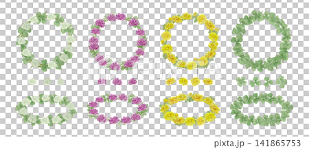 colorful spring flower wreath colorful spring flower wreath 141865753