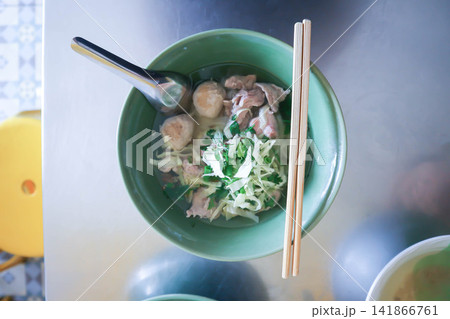 beef noodles or noodles, Chinese noodles or beef soup or meatball soup beef noodles or noodles, Chinese noodles or beef soup or meatball soup 141866761
