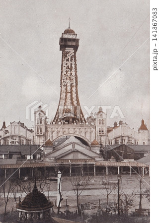 古写真 1923-1933年 大阪市の初代通天閣(1912年完成) 古写真 1923-1933年 大阪市の初代通天閣(1912年完成) 141867083