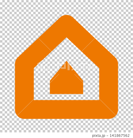 Insulated double walls, orange outline of the house and painted interior. Insulated double walls, orange outline of the house and painted interior. 141867562