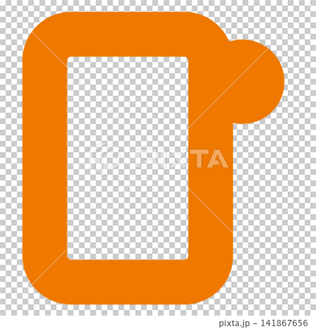 Unsaved mark: Orange document frame and round mark in the upper right corner Unsaved mark: Orange document frame and round mark in the upper right corner 141867656