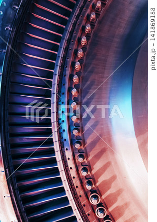 Abstract patterns, industrial metal turbine blades Abstract patterns, industrial metal turbine blades 141869188