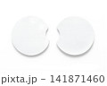 Two Nylon Coasters Isolated on Transparent Background for Product Mockup and Display 141871460