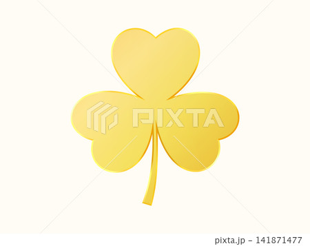 Three Green Leaf Clover sign with golden framing or edging. Three Green Leaf Clover sign with golden framing or edging. 141871477