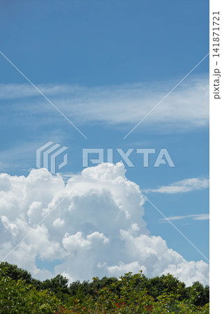 夏の青空と白い雲 夏の青空と白い雲 141871721