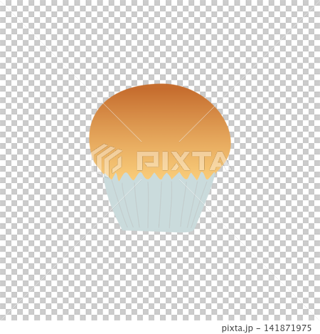 Illustration of a plain muffin Illustration of a plain muffin 141871975