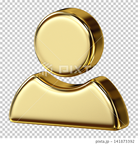 Golden user profile icon in glossy metallic style for account settings, luxury avatar symbol designed for membership, person details, and customer interface Golden user profile icon in glossy metallic style for account settings, luxury avatar symbol designed for membership, person details, and customer interface 141873392