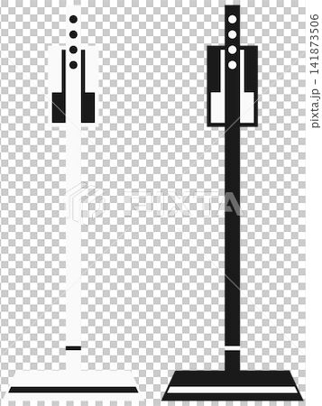 スティック掃除機のアイコンイラストセット / 掃除・家事のイラスト素材 141873506
